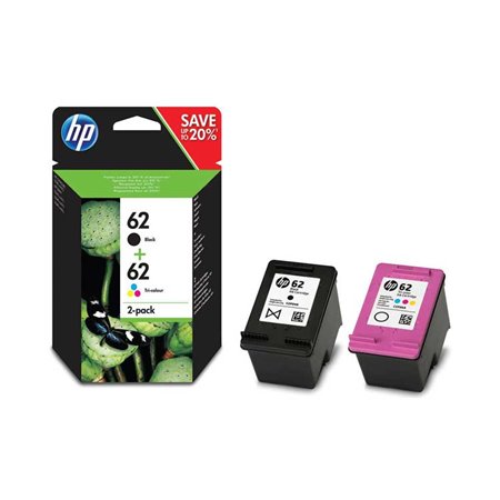 Pack tinta HP Negro/Tricolor N62 (N9J71AE)