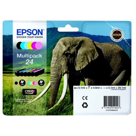 Tinta Epson T2428 Pack 6 Colores (C13T24284011)