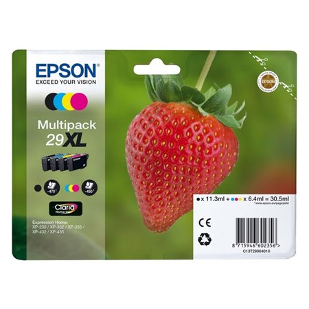 Tinta Epson 29XL T2996 Pack Negro/Color (C13T29964012)