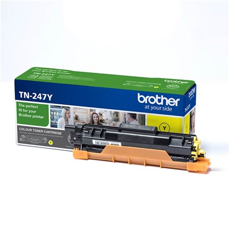 Toner BROTHER Impresión LED Amarillo 2300 pág (TN247Y)