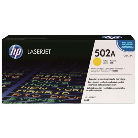 Toner HP LaserJet Amarillo 502A (Q6472A)