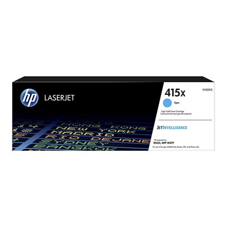 Toner HP LaserJet 415X Cian 6000 páginas (W2031X)