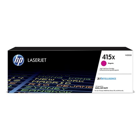 Toner HP LaserJet 415X Magenta 6000 páginas (W2033X)