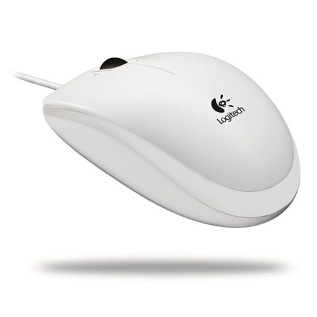 Ratón LOGITECH Optical B100 USB OEM Blanco (910-003360)