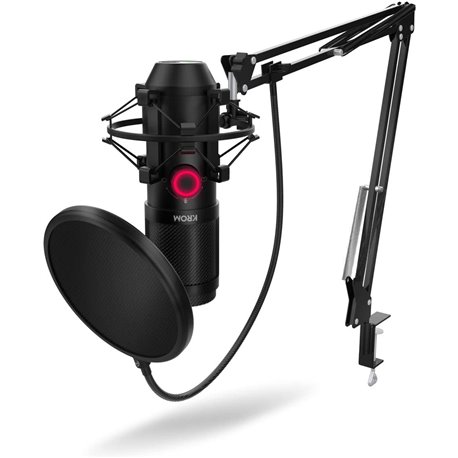 Kit Microfono  KROM KAPSULE Usb Negro (NXKROMKPSL)