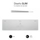 Teclado SUBBLIM Extended BT Slim USB Plata(3ADE300)