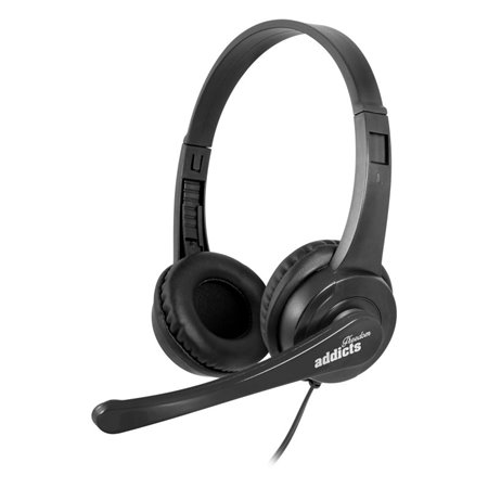 Auriculares NGS USB con Micro Negros (VOX505USB)