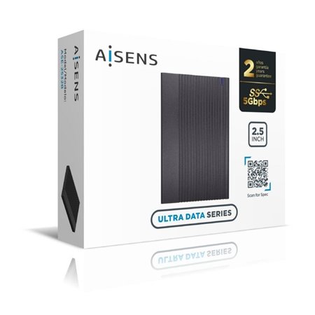 Caja AISENS HDD 2.5" USB 3.0 Negra (ASE-2532B)