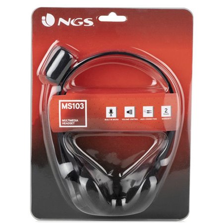 Auriculares+Micro NGS 103 PRO Negro (MS103PRO)