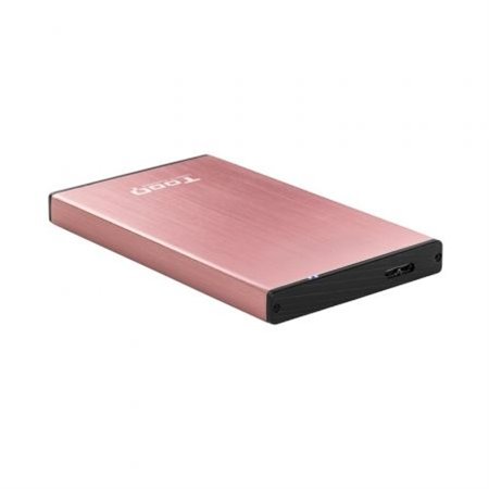 Caja TOOQ HDD 2.5" SATA USB 3.0 Rosa (TQE-2527P)