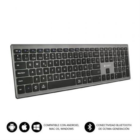 Teclado SUBBLIM Pure Extended Bluetooth Gris (2PUE201)