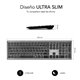 Teclado SUBBLIM Pure Extended Bluetooth Gris (2PUE201)