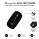 Ratón SUBBLIM LED Dual Flat 1 Bluetooth 1600 DPI Negro