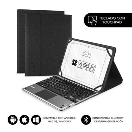 Funda con Teclado SUBBLIM BT 10.1" Negra (KT2-BTP001)