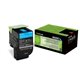 Toner LEXMARK 802SC Cian (80C2SC0)