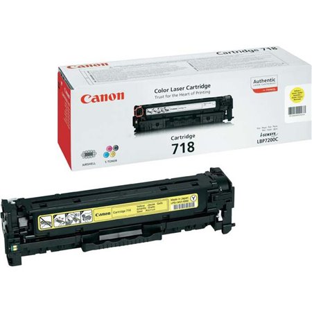 Toner Canon Laser 718Y Amarillo 2900 páginas (2659B002)