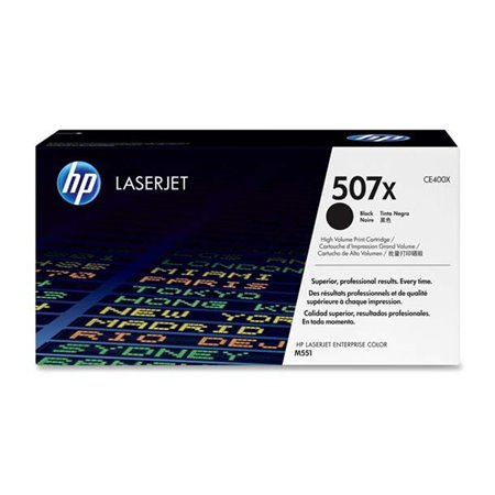 Toner HP negro 507X Alta capacidad (CE400X)