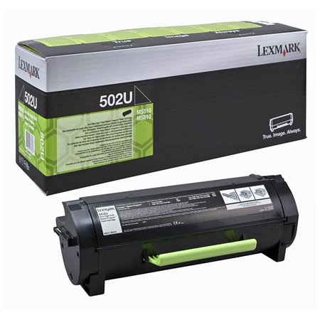 Toner Lexmark Laser 502U Negro 20000 páginas (50F2U00)