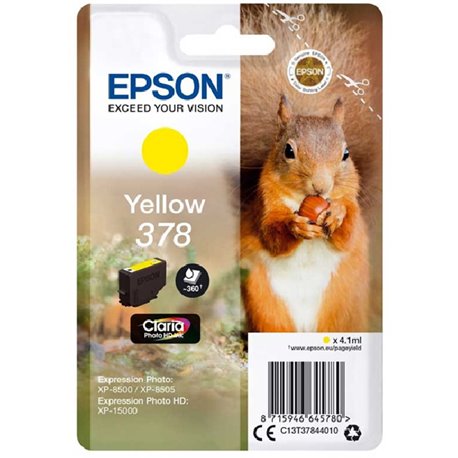 Tinta EPSON Amarillo 378 Claria Photo (C13T37844010)