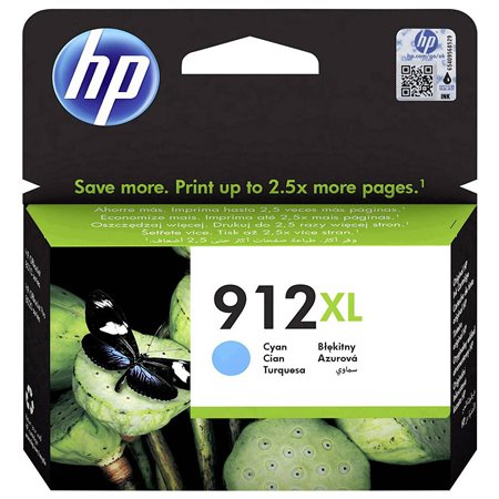 Tinta HP 912XL Cian 9.9ml 825 páginas (3YL81AE)