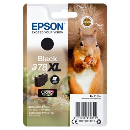 Tinta EPSON Negro378XL Claria Photo (C13T37914010)