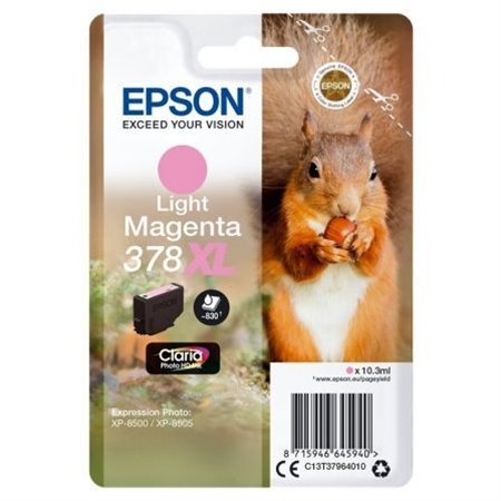 Tinta EPSON Light Magenta 378XL Claria Pho(C13T37964010
