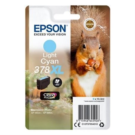 Tinta EPSON Light Cian 378XL Claria Photo(C13T37954010)