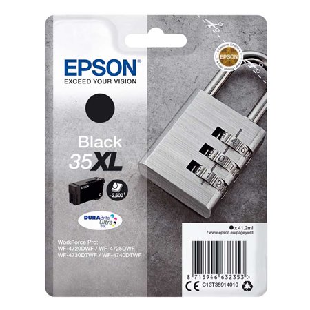 Tinta Original Epson 35XL Negro (C13T35914010)