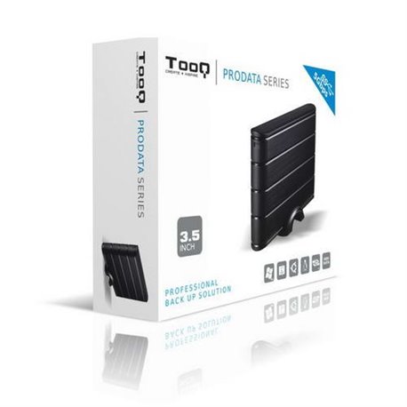 Caja HDD TOOQ 3.5" Sata USB 3.0 Negro (TQE-3530B)