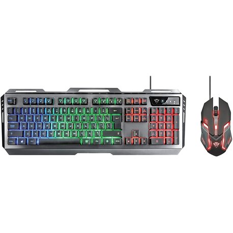 Teclado+Ratón Gaming TRUST GTX 845 Tural USB (22460)