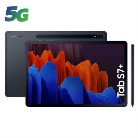 Tablet Samsung Tab S7+ 12.4" 6Gb 128Gb 5G Negra (T976B)