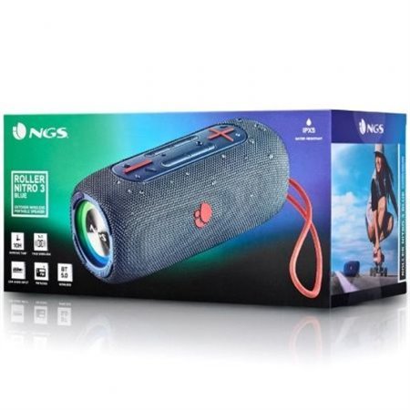 Altavoz NGS Bluetooth RGB 30w Azul (ROLLERNITRO3BLUE)