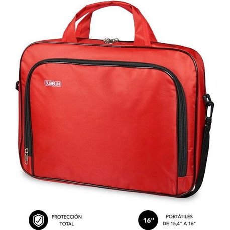 Maletín SUBBLIM Oxford 15.4"-16" Rojo (SUB-LB-1OLB052)