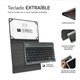 Funda con Teclado SUBBLIM 10.1" BT Roja (KT2-BT0003)