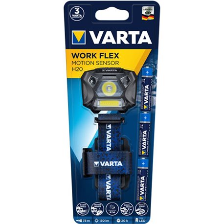 Linterna VARTA Work flex motion sensor H20 (36495)