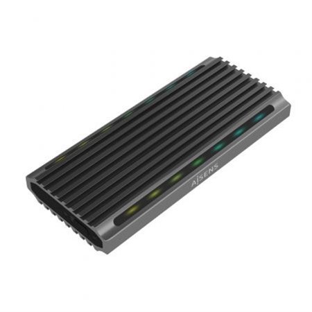 Caja HDD AISENS RGB M.2 NVMe USB3.1 Gris ASM2-RGB011GR