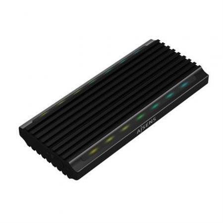 Caja HDD AISENS RGB M.2 NVMe USB3.1 Negro ASM2-RGB012B