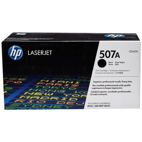 Toner HP LaserJet Enterprise Negro 507A (CE400A)            