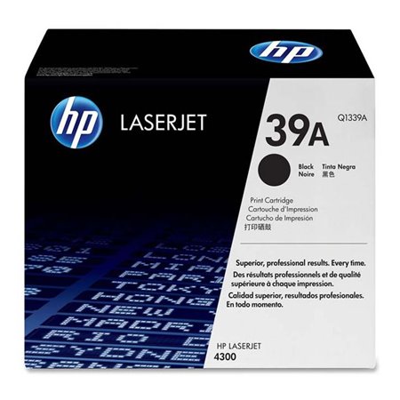Toner HP LaserJet 39A Negro 18000 páginas (Q1339A)