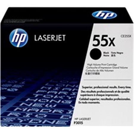 Toner HP LaserJet Pro 55X Negro 12500 páginas (CE255X)
