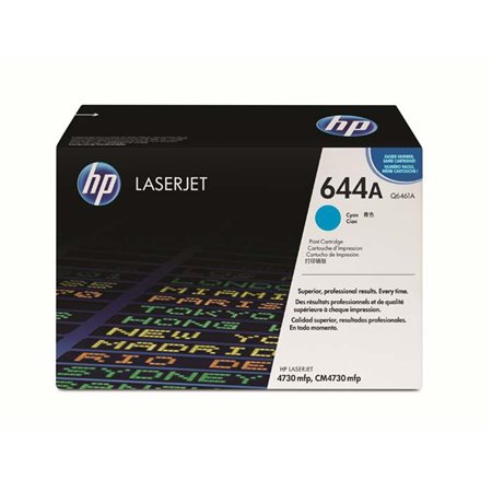Toner HP LaserJet 644A Cian 14000 páginas (Q6461A)