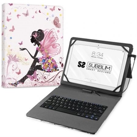 Funda con Teclado SUBBLIM USB Tablets 11" Rosa (USB052)