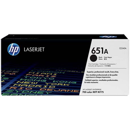 Toner HP LaserJet Negro 651A (CE340A)