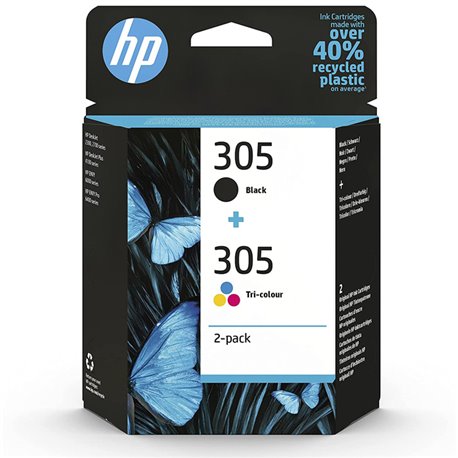 Tinta HP Multipack Tricolor Negro (6ZD17AE) N305