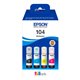 Multipack Epson EcoTank 104 Negro/Cian/Magenta/Amarillo