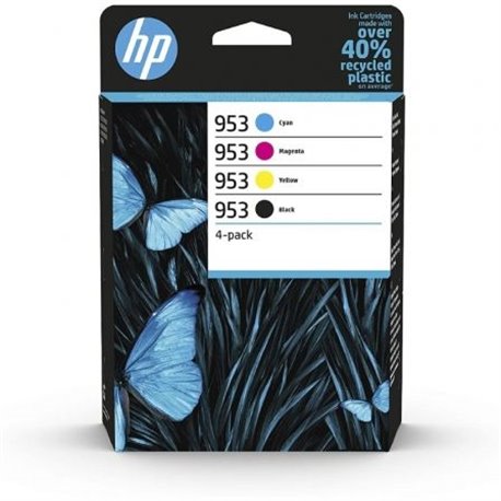 Tinta HP Cian/Magenta/Amarillo/Negro (6ZC69AE) N953
