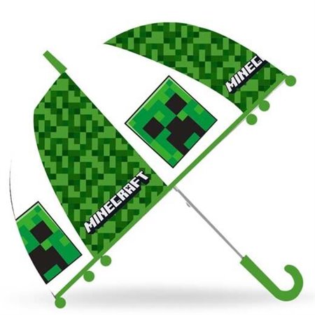 Paraguas Campana Transparente 46cm Minecraft (MC00007)