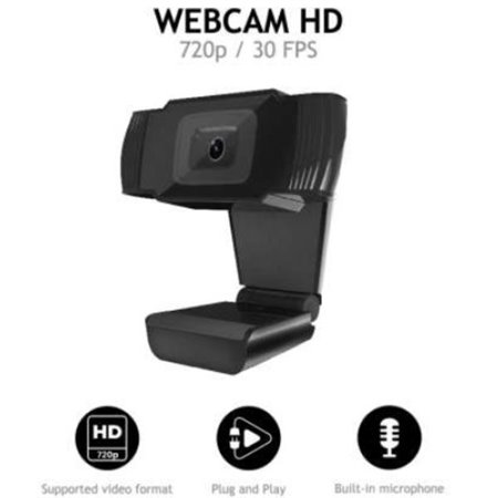 Webcam NILOX HD 720p micrófono enfoque fijo (NXWC02)