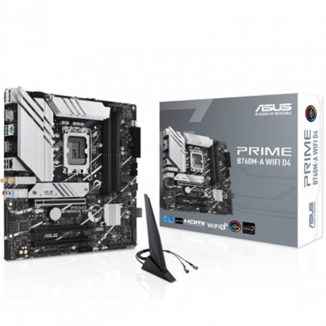 ASUS PRIME B760M-A WiFi D4:(1700) 4DDR4 WiFi 6 mATX