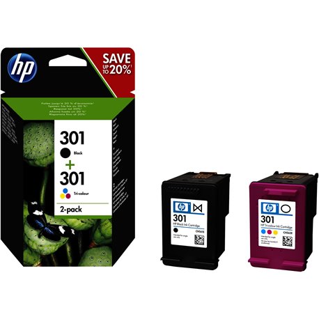 Tinta HP 301 NEGRO+COLOR COMBO